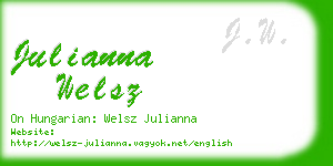 julianna welsz business card